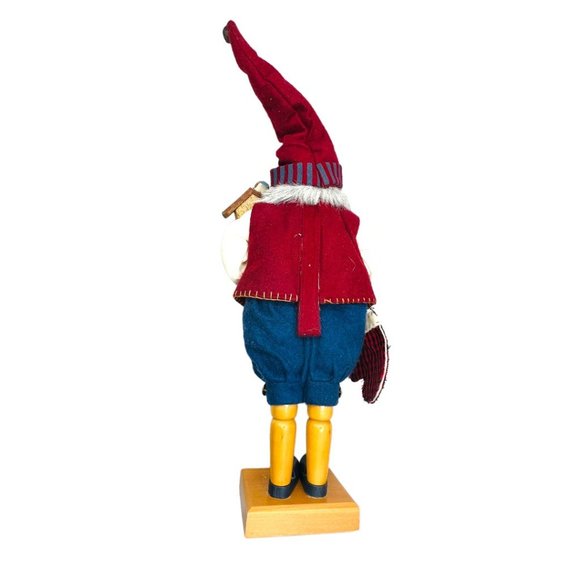 Grandeur Noel 24" Wooden Santa w/Bird & Birdhouse Nutcracker Limited Edition - Picture 2 of 12